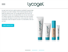 Tablet Screenshot of lycogel.nl
