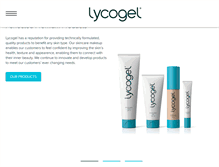 Tablet Screenshot of lycogel.com